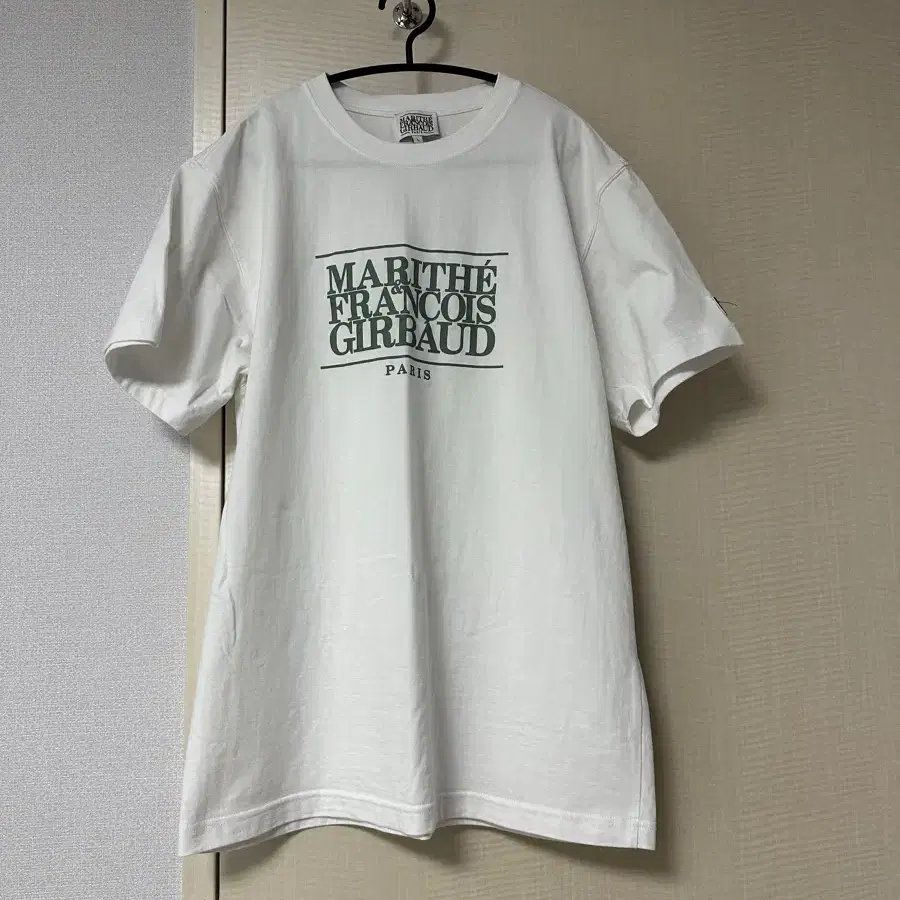 마리떼 MOUVEMENT CLASSIC LOGO TEE white [L]