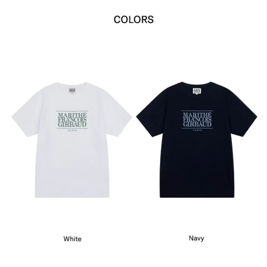 마리떼 MOUVEMENT CLASSIC LOGO TEE navy [L]