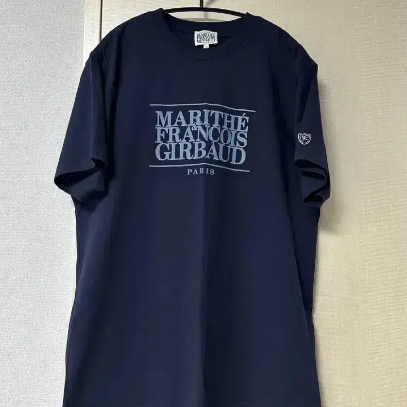 마리떼 MOUVEMENT CLASSIC LOGO TEE navy [L]