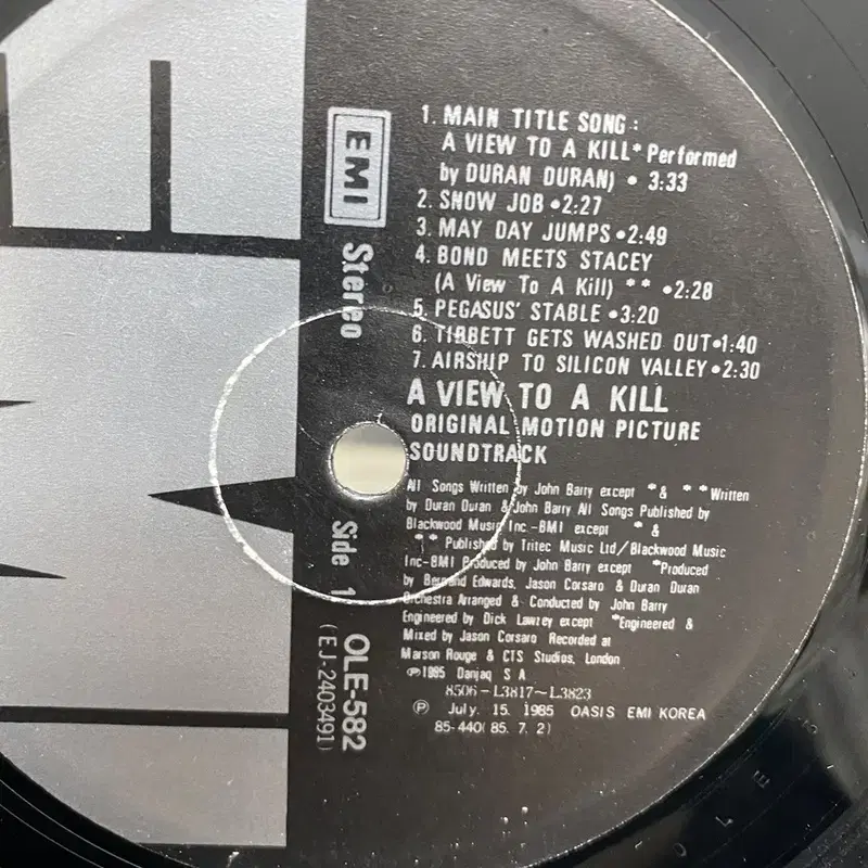 A VIEW TO A KILL LP / AA3677