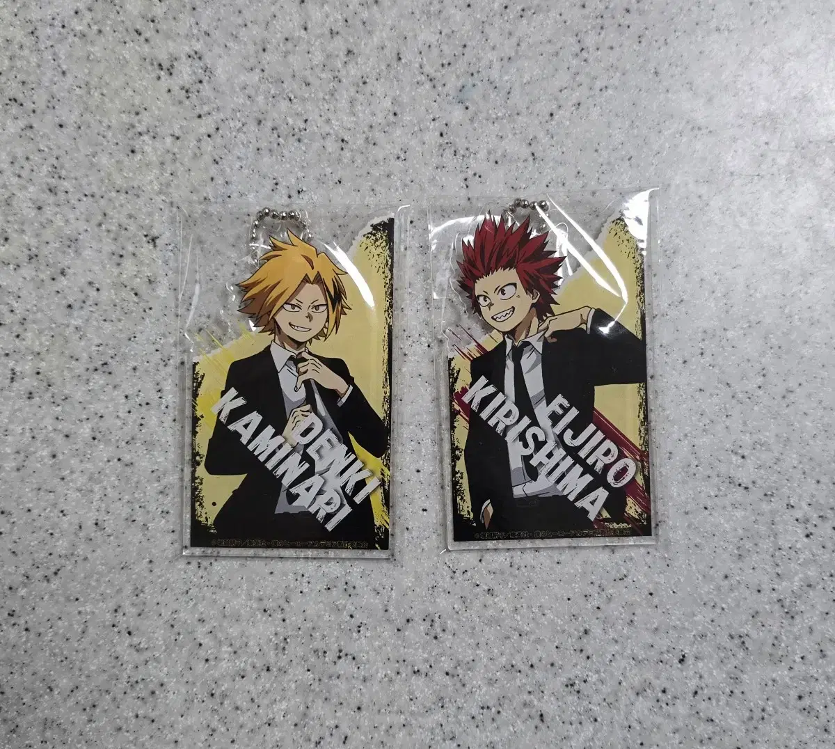 Hiroaka Kaminari Denki Kirishima Eijiro Hero Suit acrylic keyring