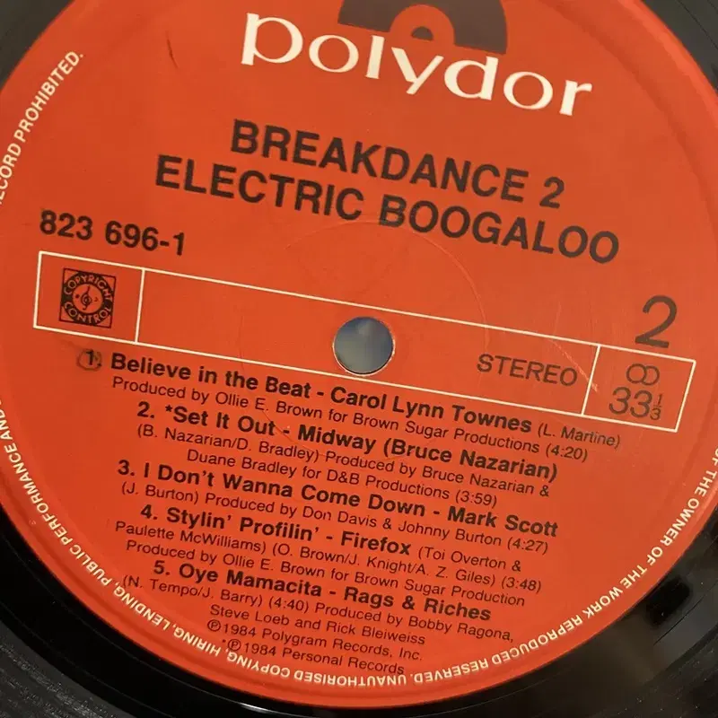 BREAK DANCE LP / AA3728