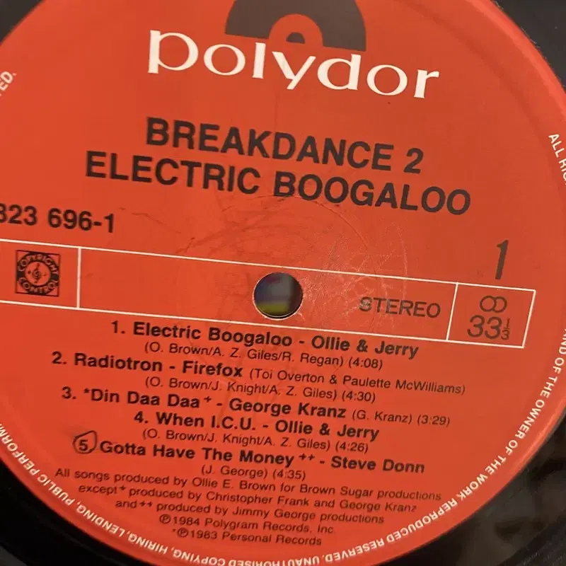 BREAK DANCE LP / AA3728