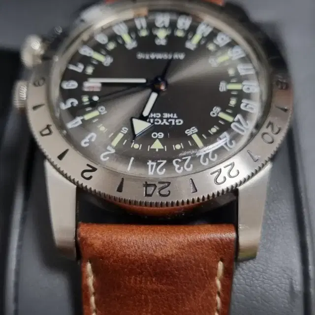 [GLYCINE] 글라이신 Airman The Chief 시계 건메탈