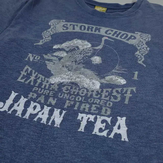 빈티지 피그먼트 네이비 그레이 JAPAN TEA STORKCHOP 황새치