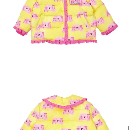 베베베베 Ribbon puppy duck down padded jacke