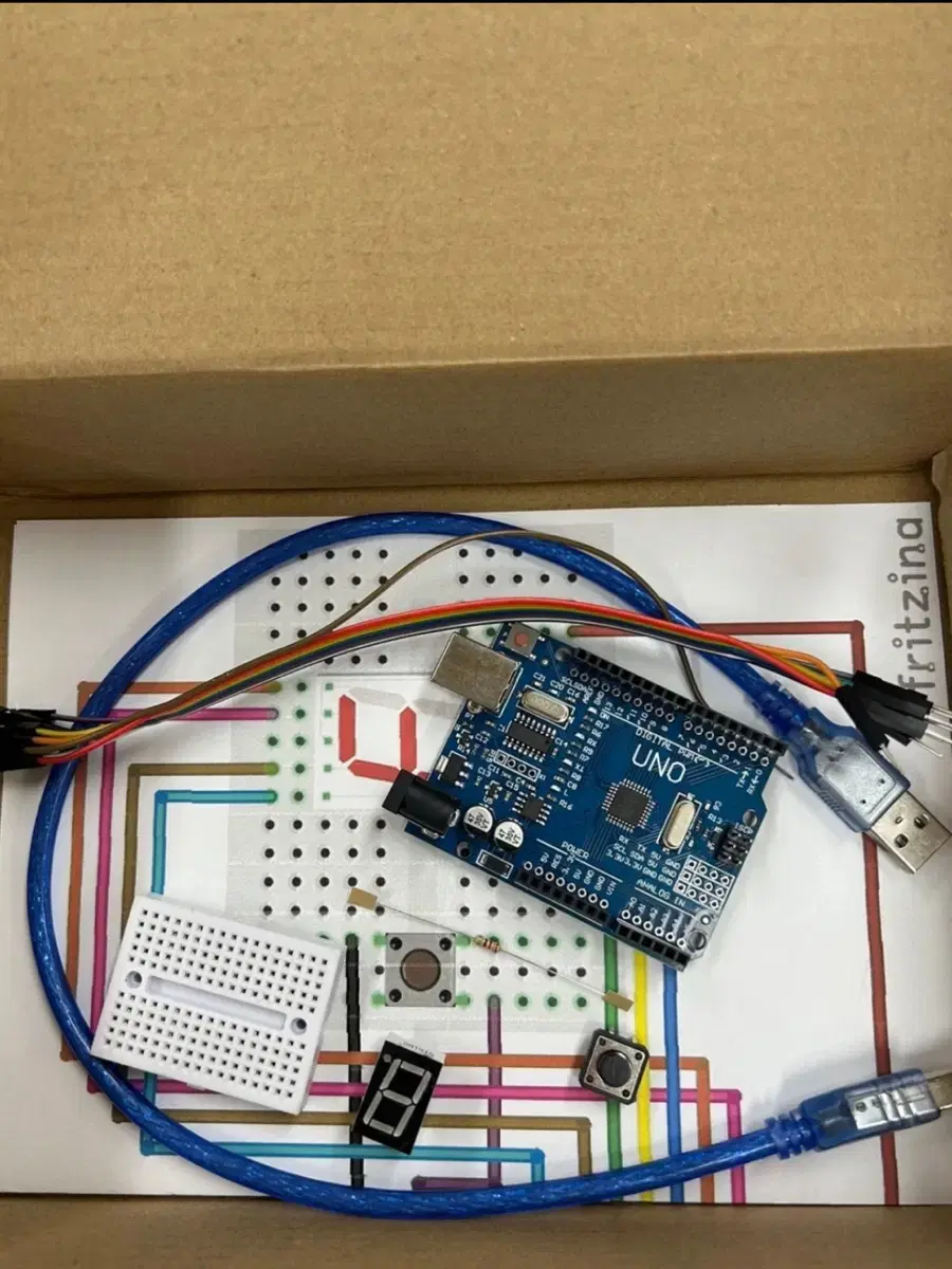 아두이노 케이블 브레드보드 세트