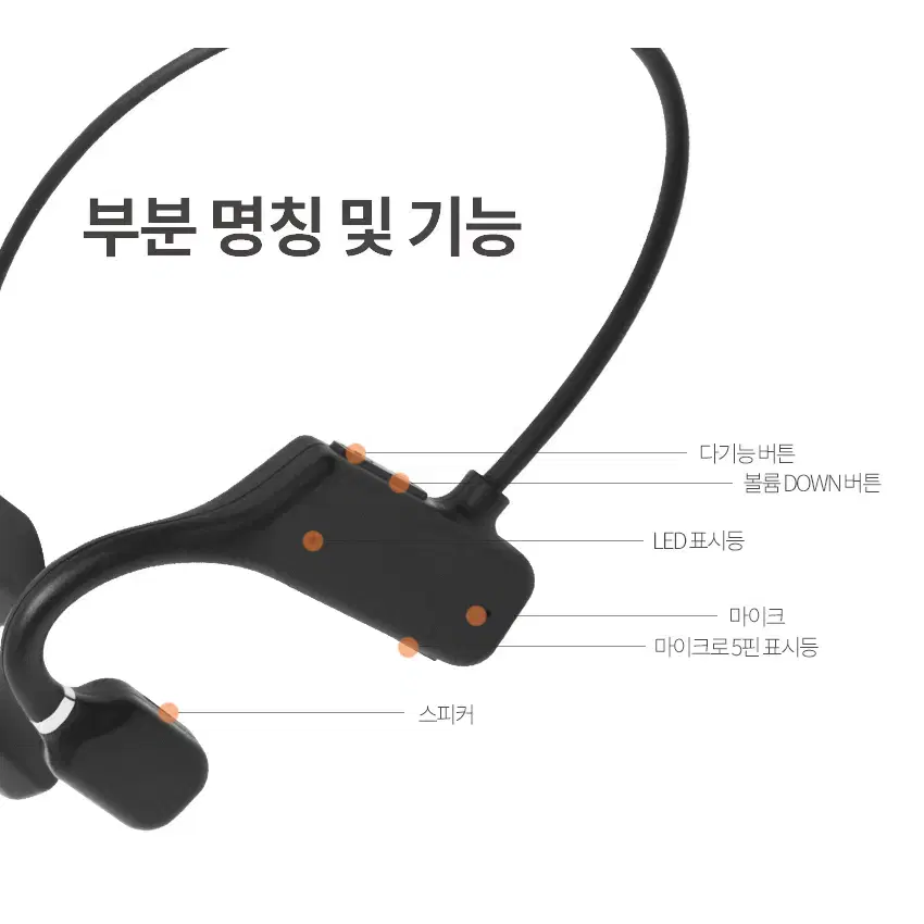 블루투스 5.0 초경량 스포츠 이어셋