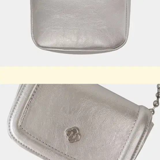 히어리 poppy chain mini bag silver