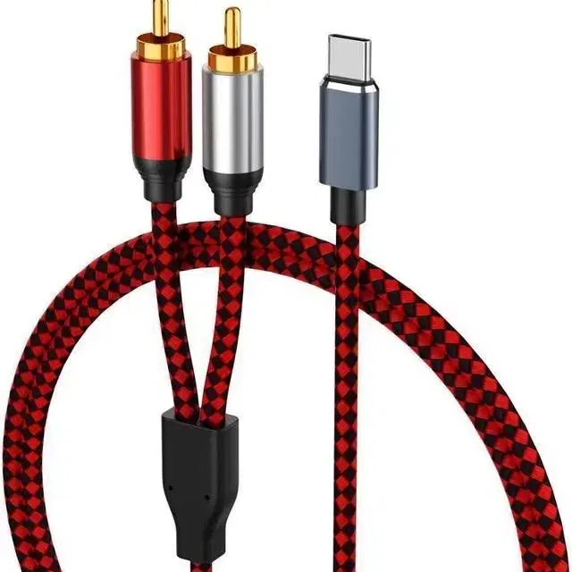 USB C타입 스마트폰 오디오 연결 케이블 3M (USB to 2rca)