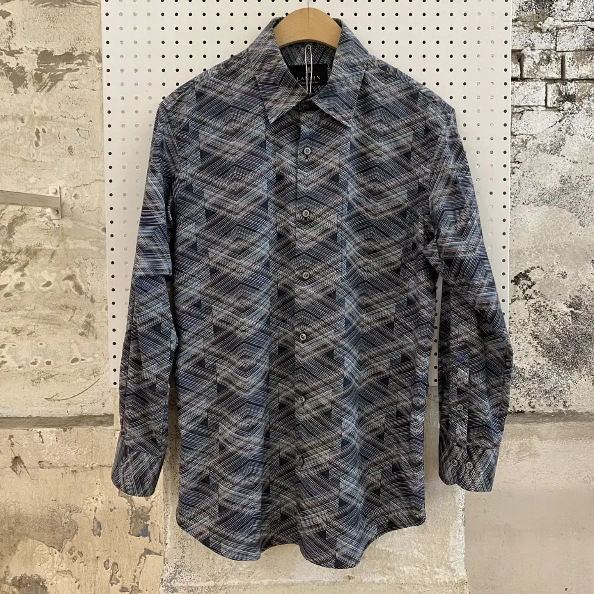 90s Lanvin Collection Patterned Shirt