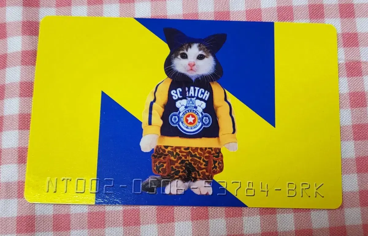 Nameneko kard Cat Photo Card photocard Goods: Parody Credit Card