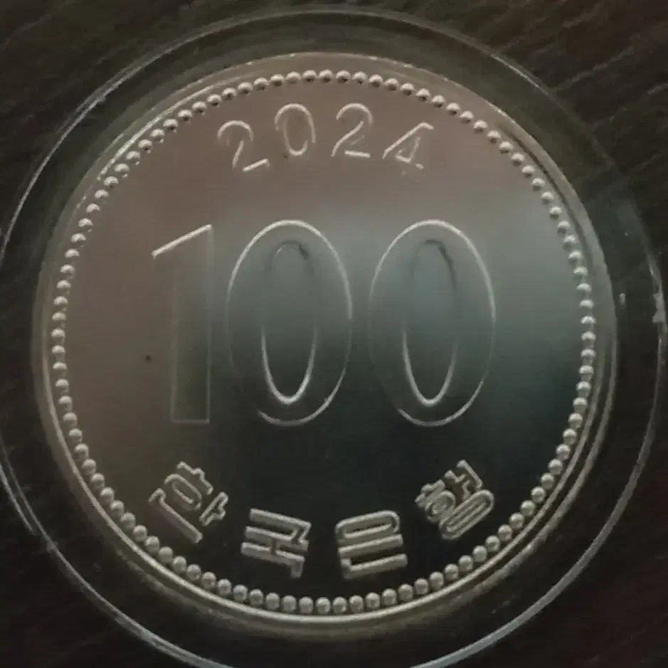 2024년 100원 미사용주화 5개