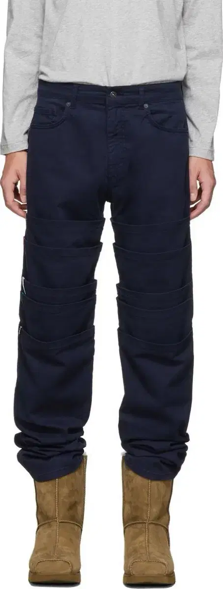 Yproject layered trouser navy