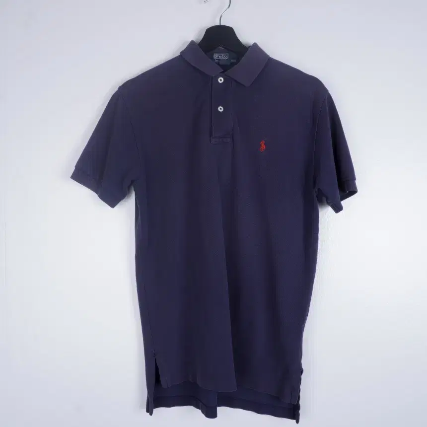 Polo Red Logo Navy Two-Button kara Short Sleeve T-Shirt via2686