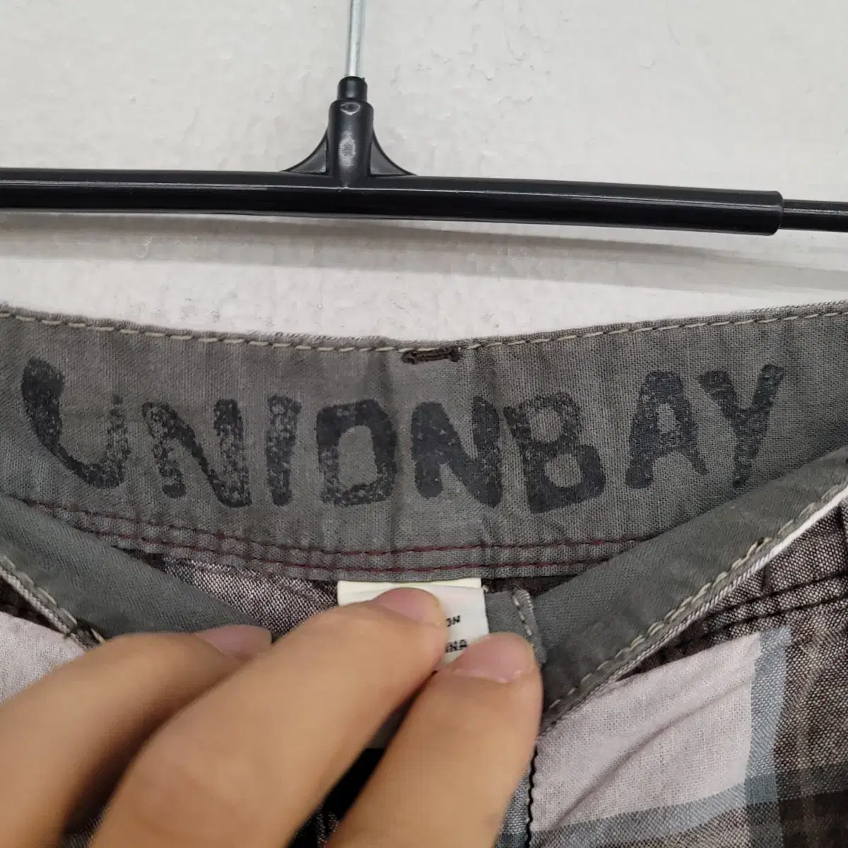 [36 inch] UNIONBAY 체크 패턴 하프 팬츠