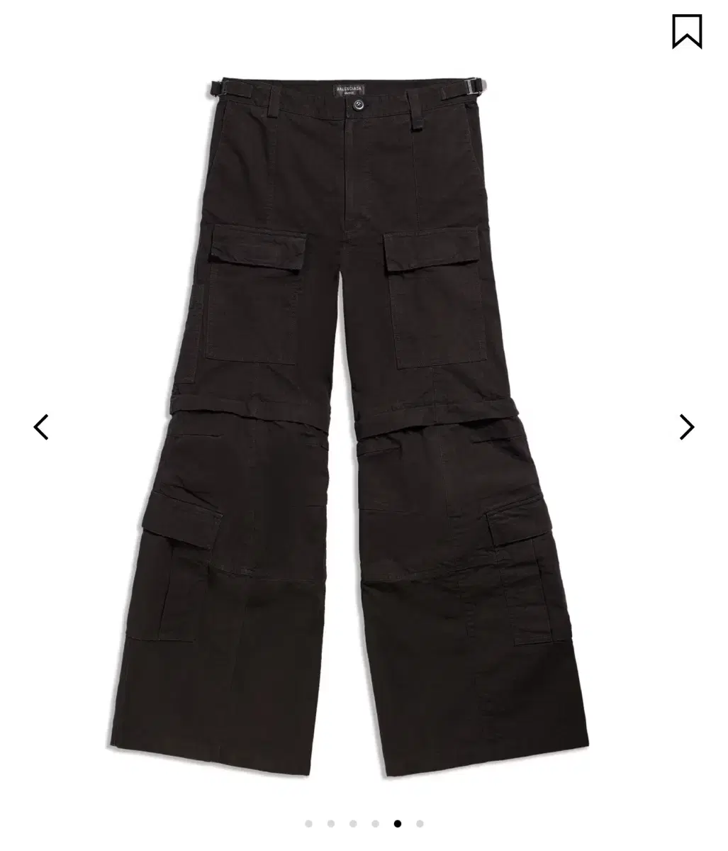 [XS]Balenciaga Flared cargo pants black