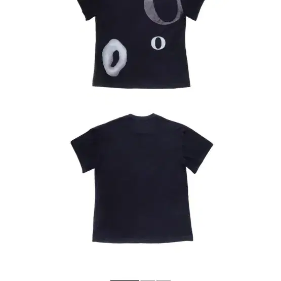 오들리워크샵 Multi Print Box Tee, Navy