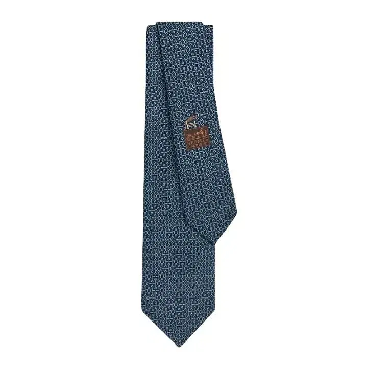 Hermès Double Baucher Silk Men's Tie