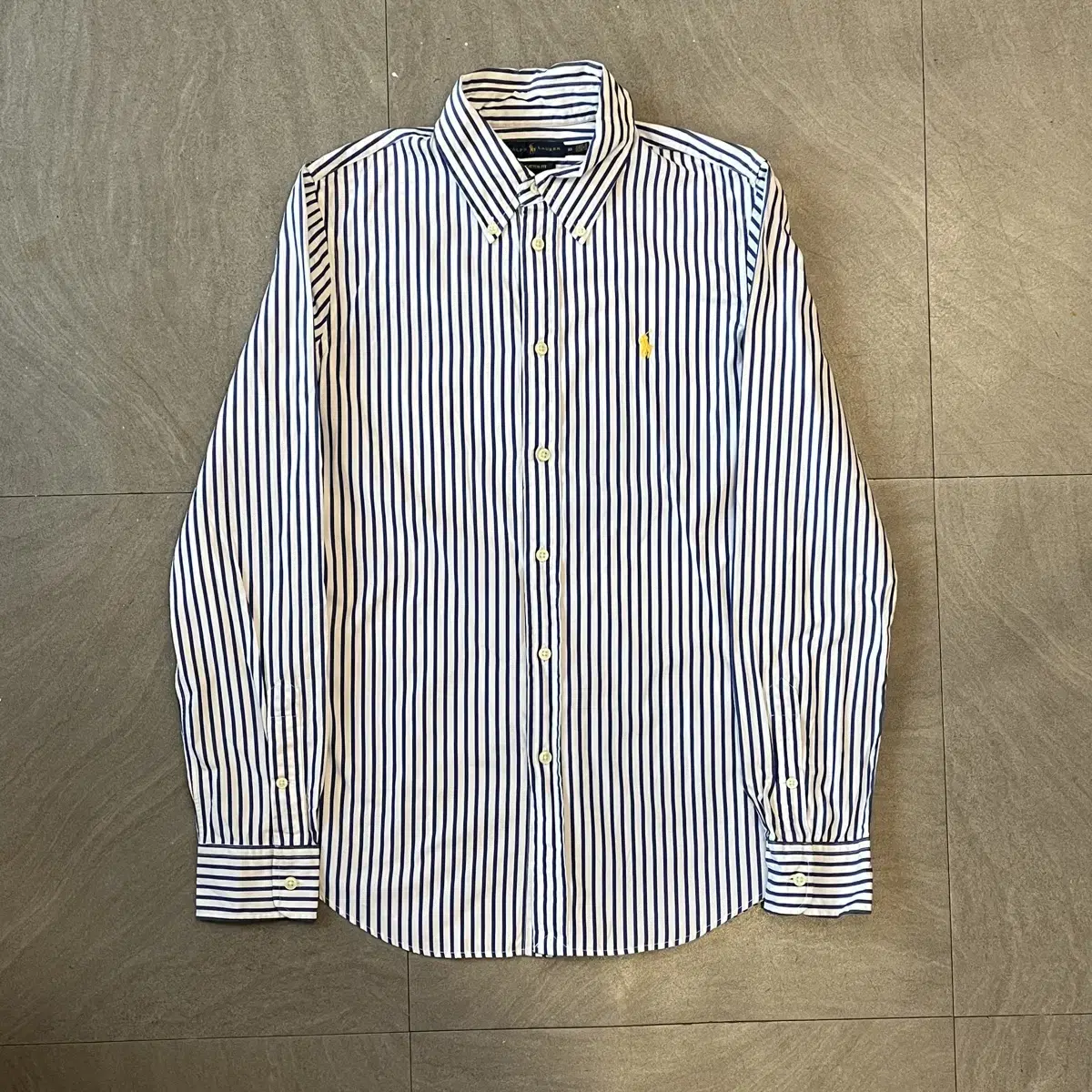 Genuine Polo bloo Striped Poplin Long Sleeve Shirt