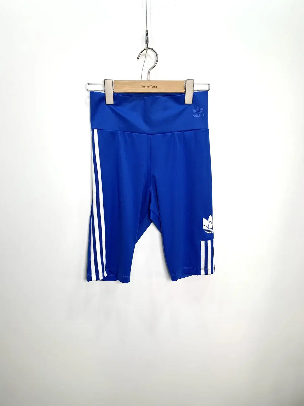 Adidas Blue and White Biker Pants