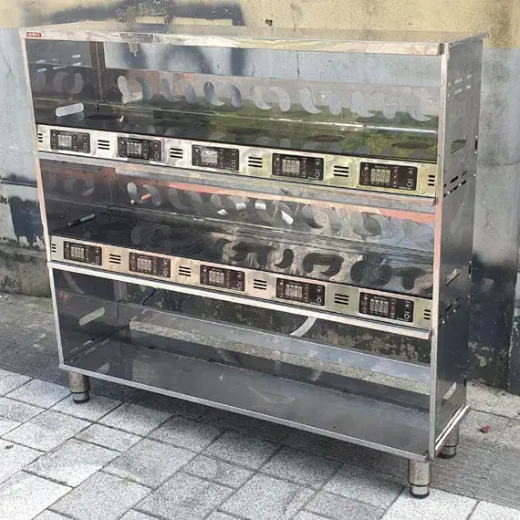 중고 세이쿡 전기식 10구 인덕션 밥돌이(380V, 10kW)