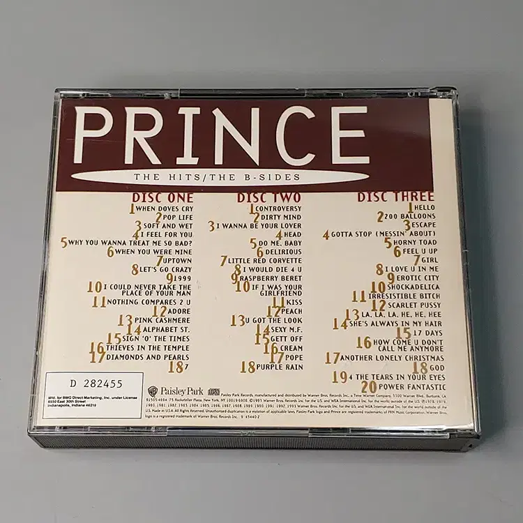 프린스 Prince -The Hits The B-Sides 하자필독