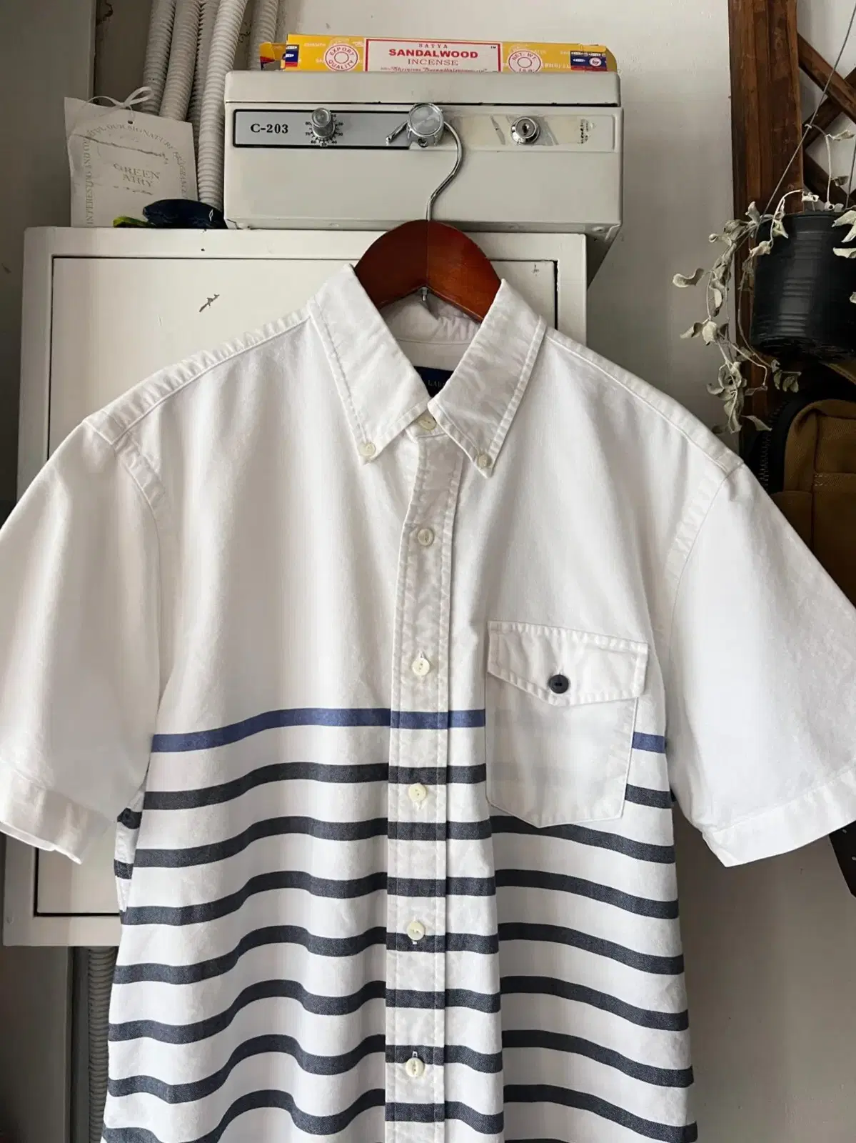 [M]Polo Ralph Lauren New Marine Stripe Oxford Shirt