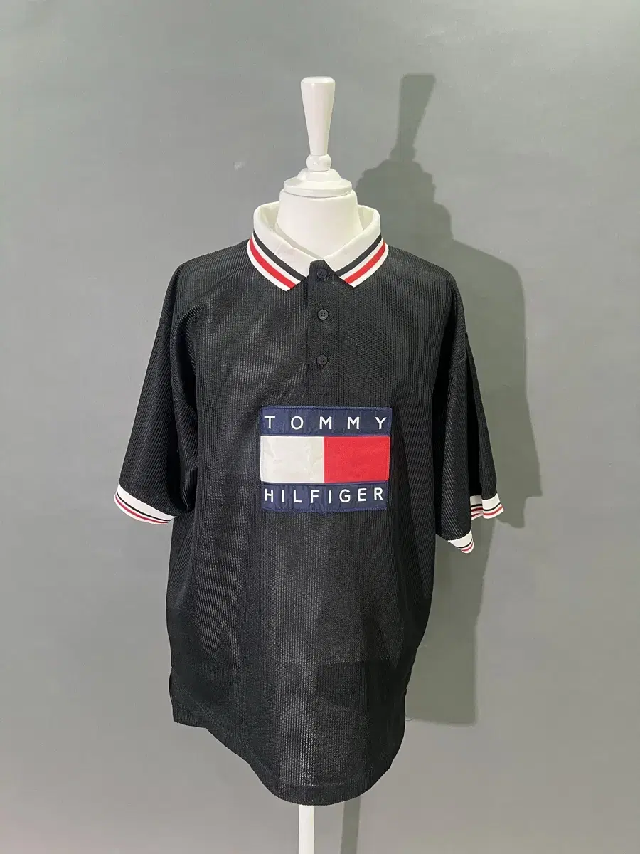 tommy 타미힐피거 올드스쿨 메쉬티셔츠 110-115