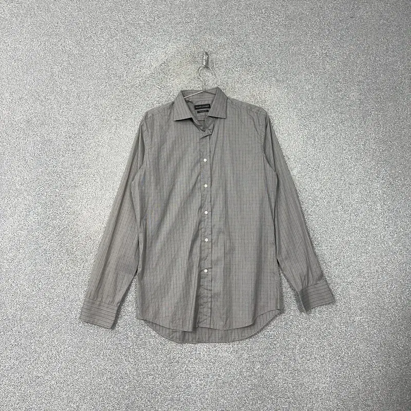 Polo Tailored Fit Gray Check Shirt XL