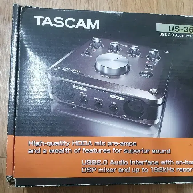 타스캠 TASCAM USB 오디오 인터페이스 오인페 US-366-CU