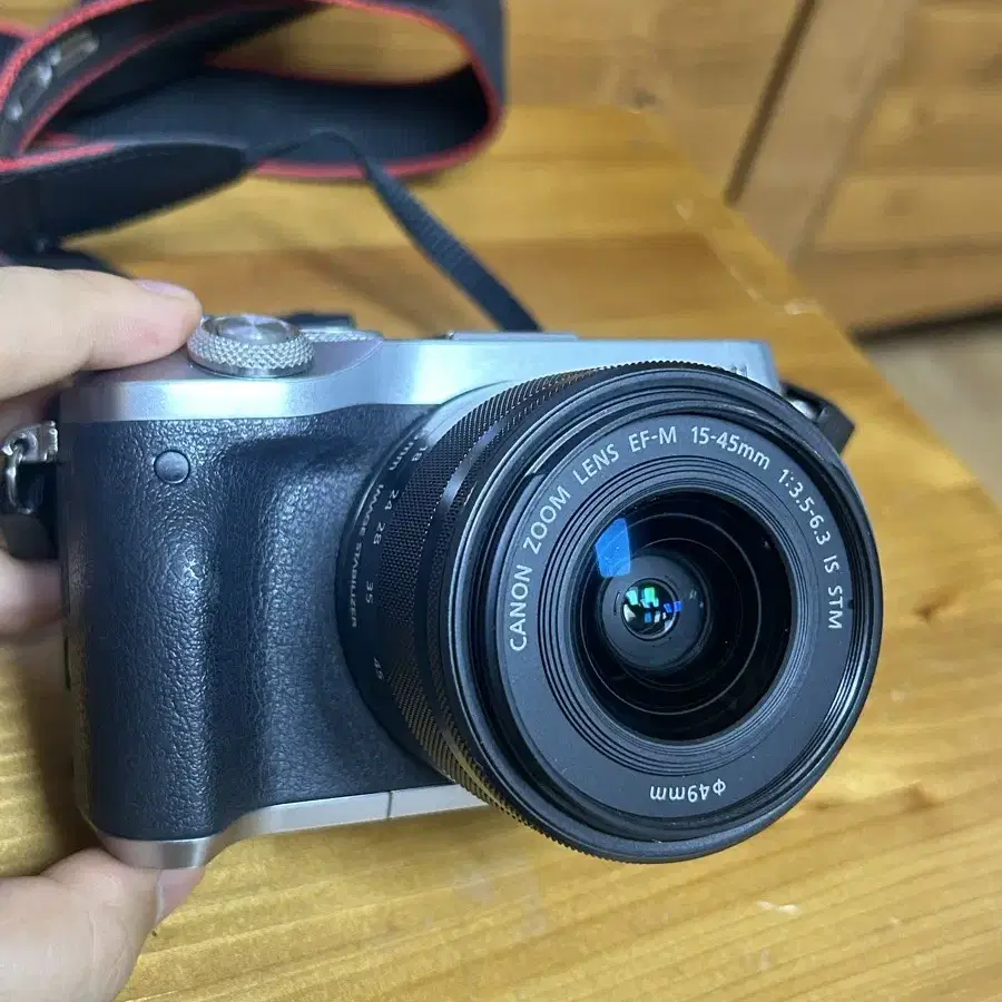 캐논 실버 eos m6 카메라 렌즈포함