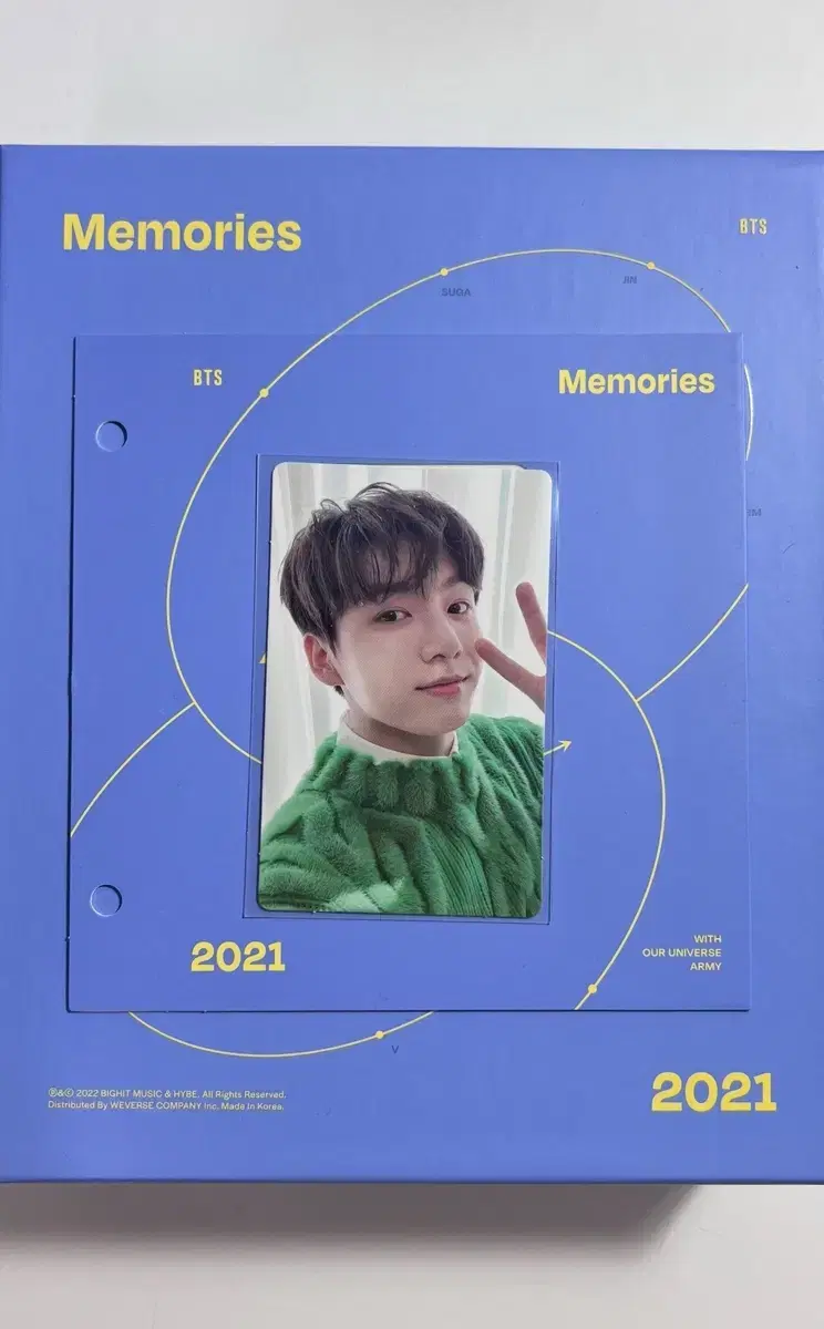 (앨범풀셋) 방탄정국 2021메모리즈 블루레이블레 포카양도 bts jk