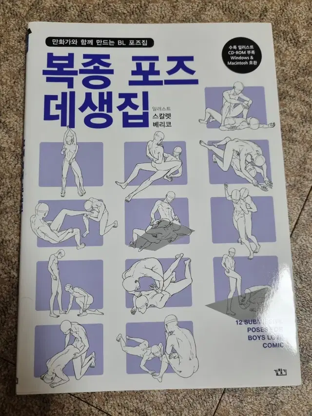 복종 포즈 데생집 포즈집 그림 만화 작법서