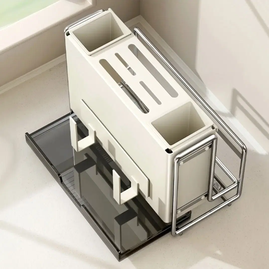 심플 주방 싱크대 칼꽂이 도마거치대 젓가락 수저통 칼보관함