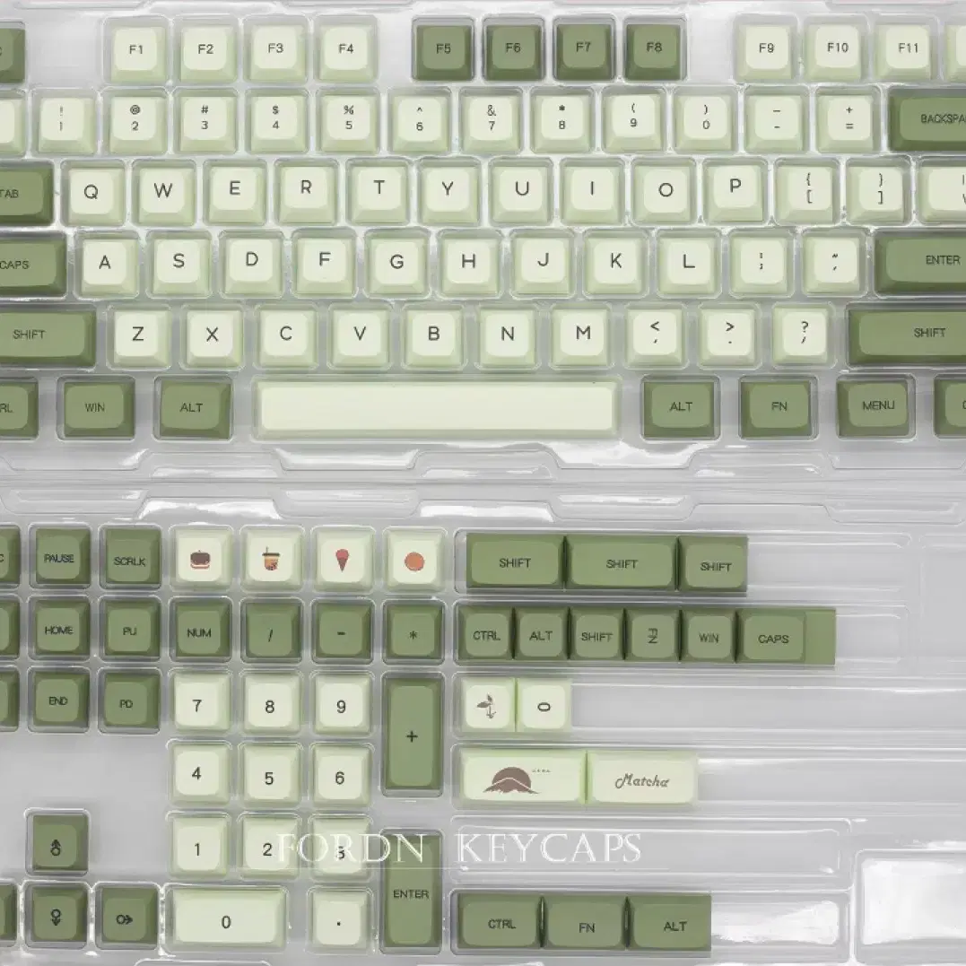 녹차 XDA PBT 키캡 기계식 키보드 전용 키캡 말차