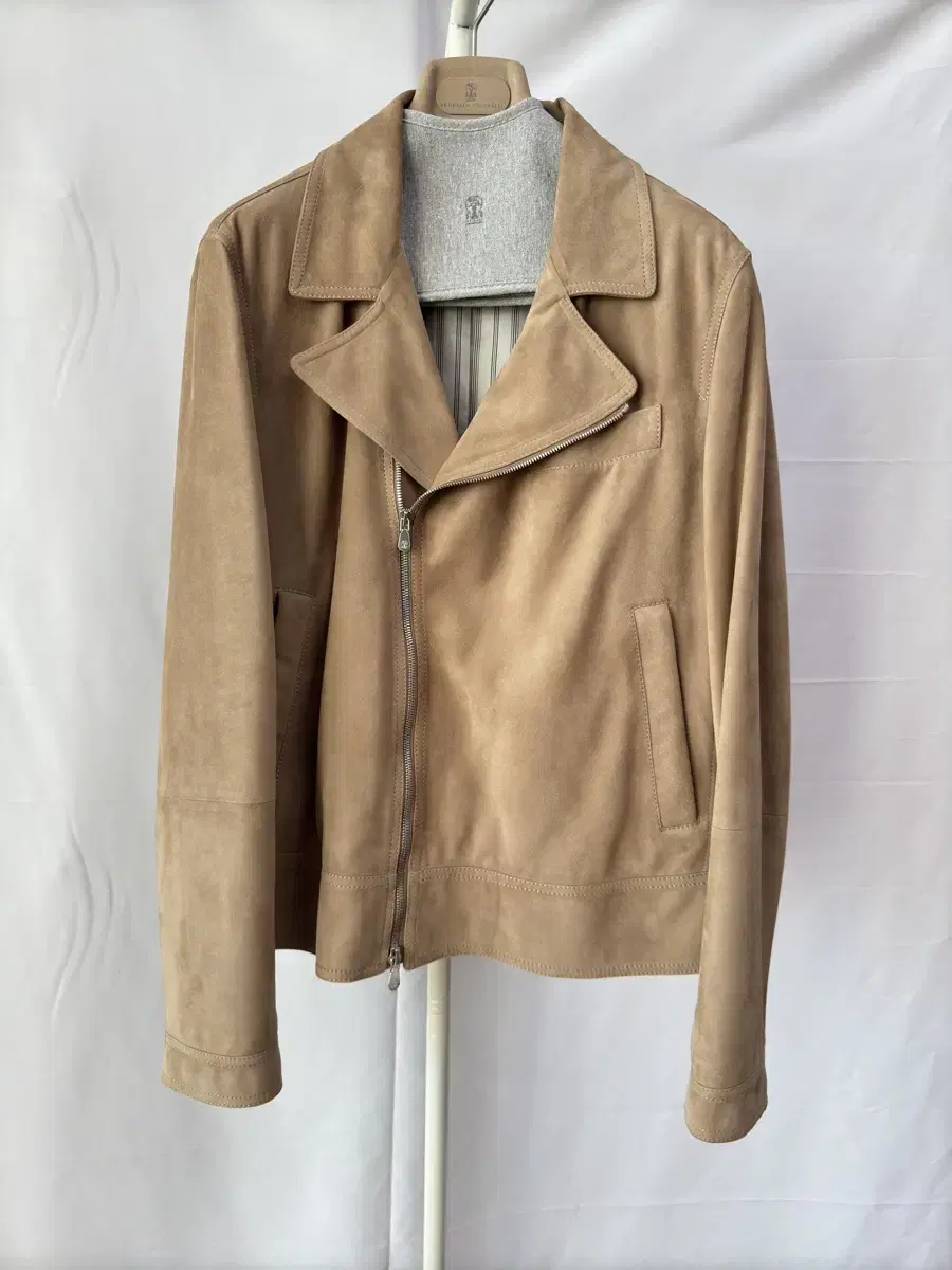 Brunello Cucinelli Suede Biker Jacket AW24