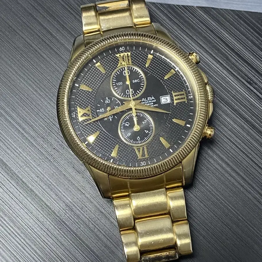 세이코 알바 5bar chronograph