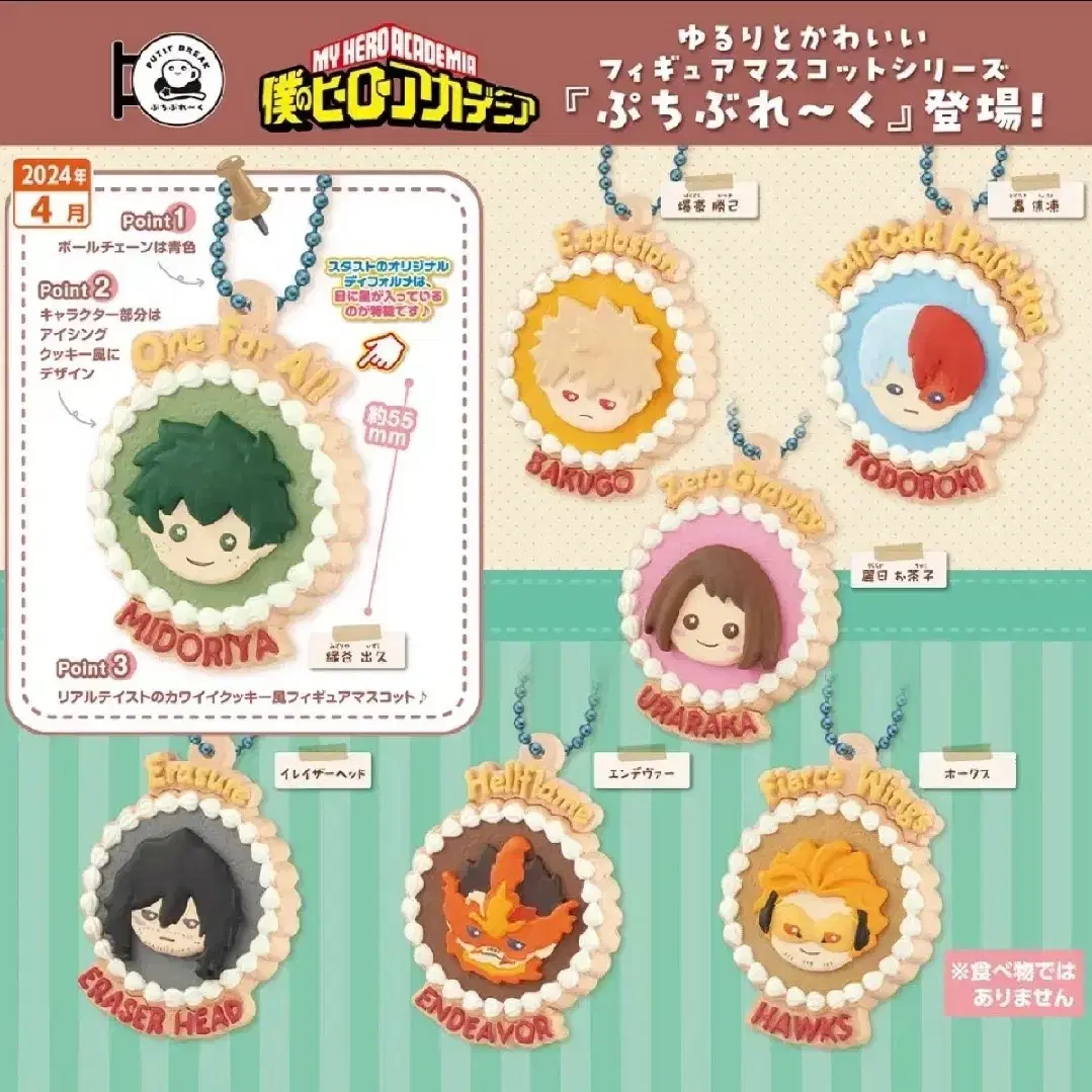 Hiroaka Cookies keyring Gacha (puchibas)