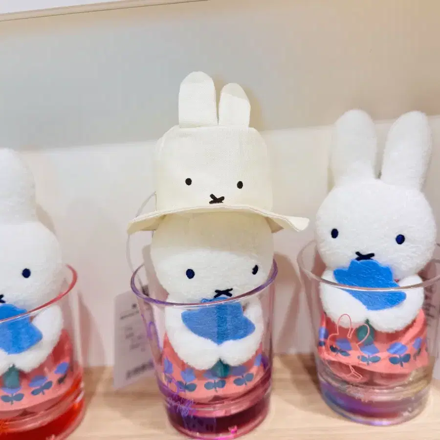 [새상품] 일본 miffy 미피 모자 마스코트 키링