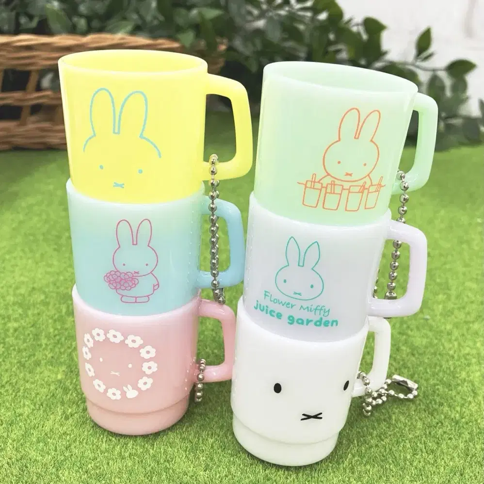 [새상품] 일본 miffy 미피 미니 머그컵 키링 6종