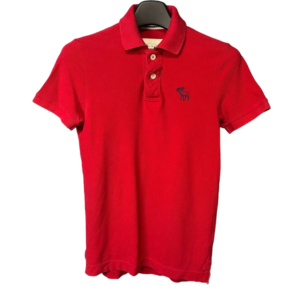 S Abercrombie & Fitch Logo Red Short Sleeve Karati