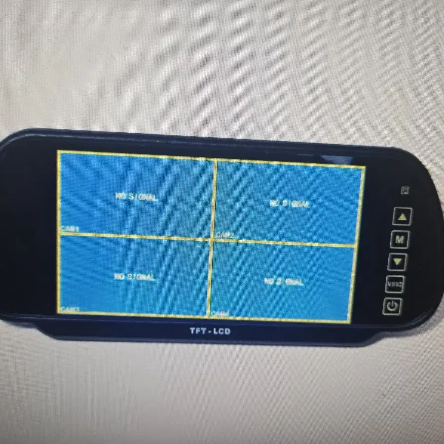 4분할7인치거울형 룸미러 모니터전후방과 측방을 동시에볼수있는카메라 모니터