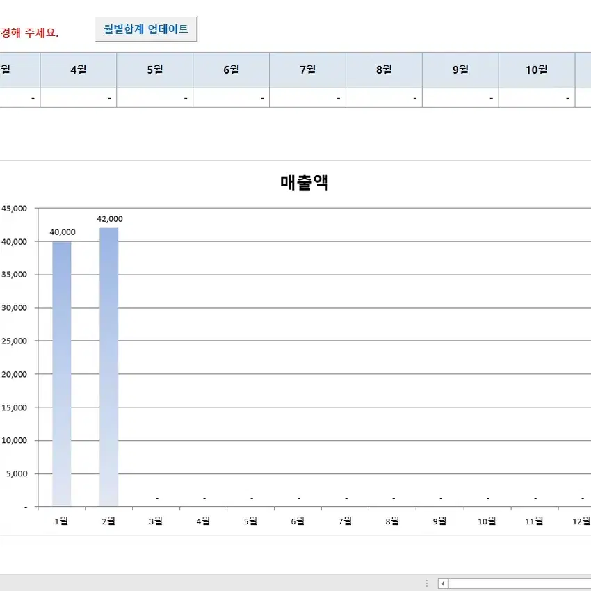 고객관리+매출관리 엑셀 프로그램 팝니다.