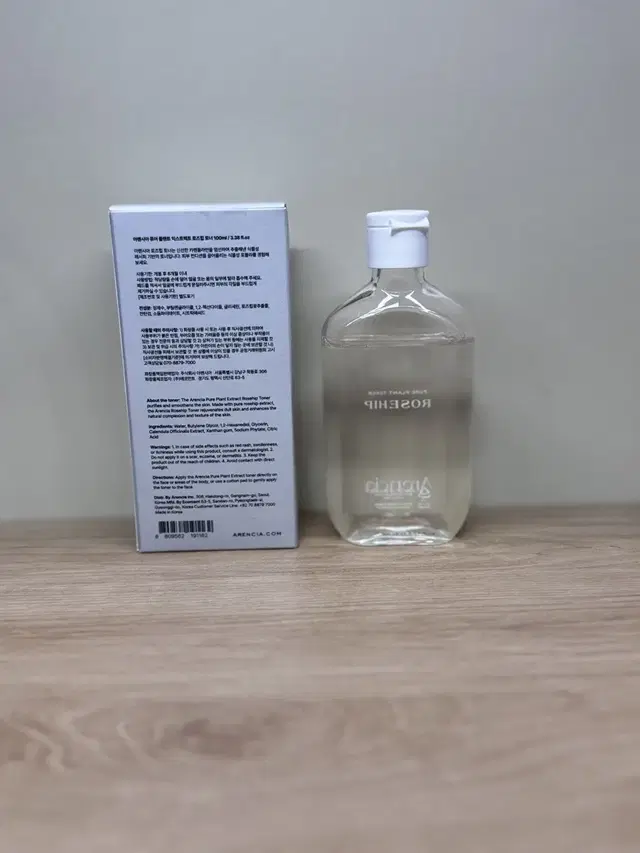 (거의 새제품) 아렌시아 퓨어 플랜트 익스트렉트 로즈힙 토너 100ml