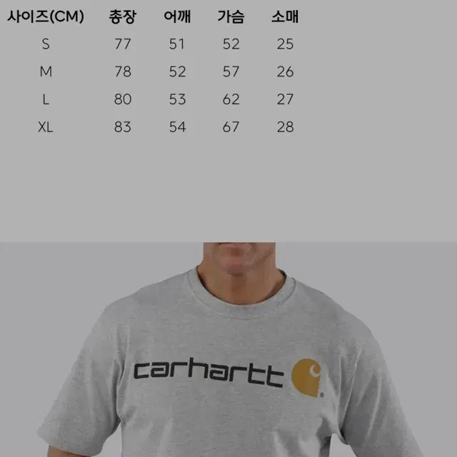 칼하트 반팔 티셔츠 검정 M 새상품