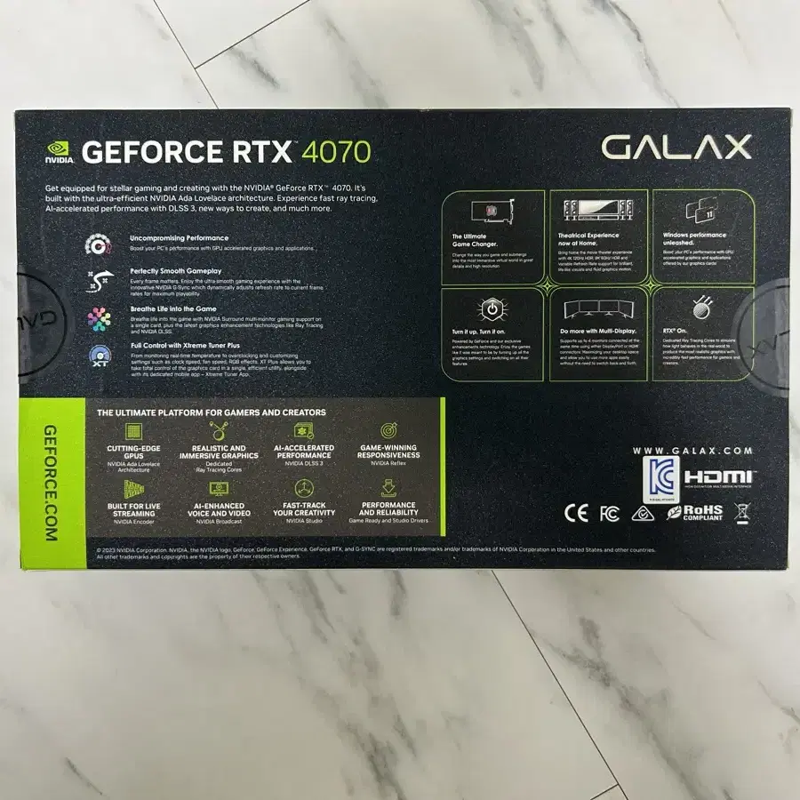 [새제품]갤럭시 RTX 4070 12GB