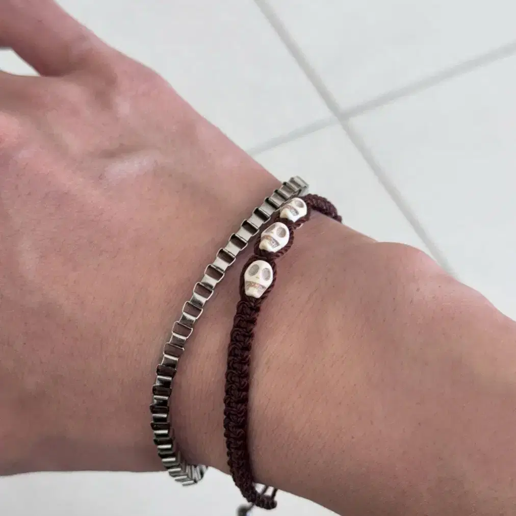 indian jewely skull 3 bracelet