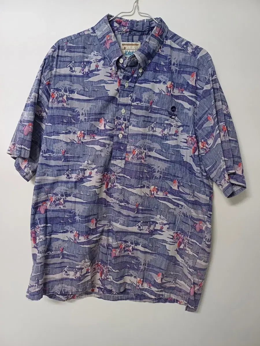 Kahala Andiz Mauer Hawaiian Print Shirt (105-Overfit105)