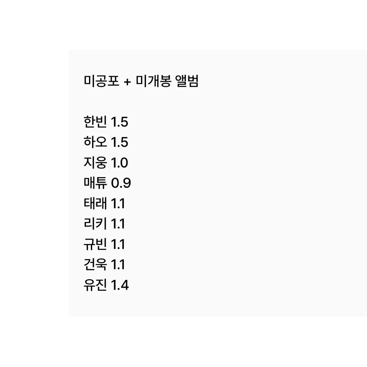 최저가 제베원 4집 예스24 예사 미공포 미개봉 앨범 분철